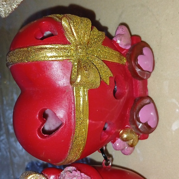 RARE Teddy Bear Vintage Valentines Express Train with Battery operated lights!